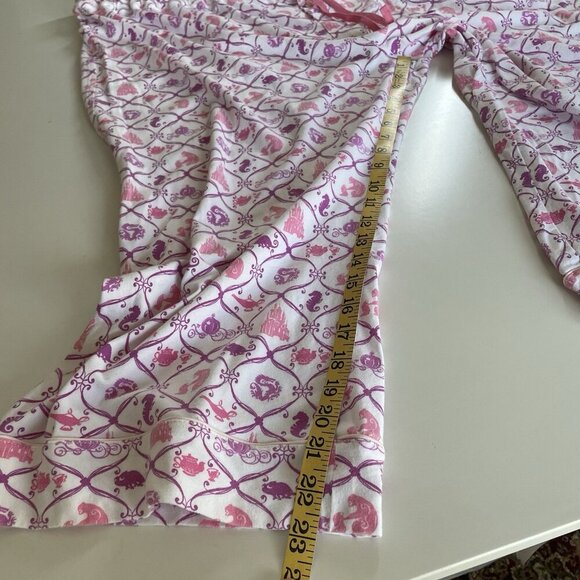 Disney Parks Cotton Pajama Pants 3X Pink / White Cropped Jersey Knit - Picture 3 of 8